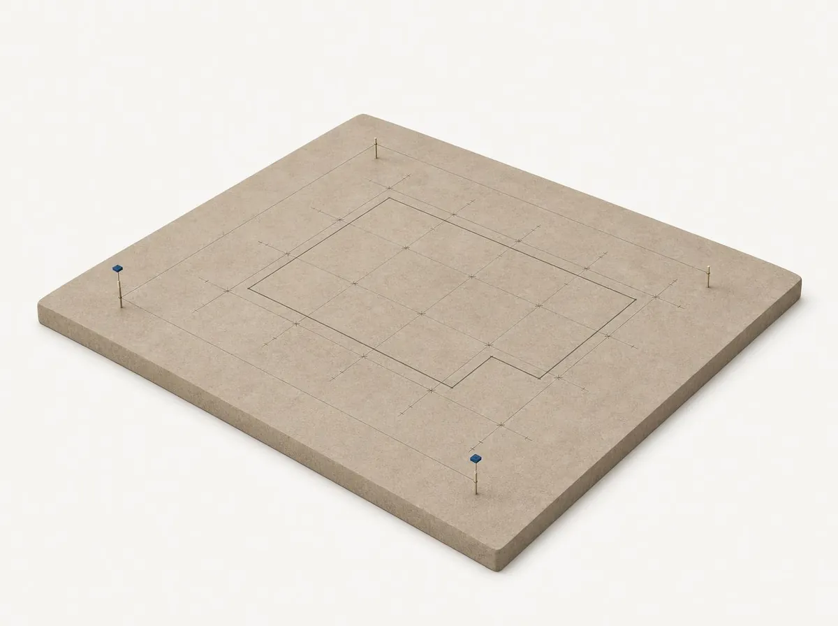 Model axonometric de execuție — etapa 00 Teren